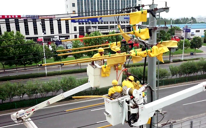助力電力桿線“搬家”，為新橋機場建設項目零感知“讓道”